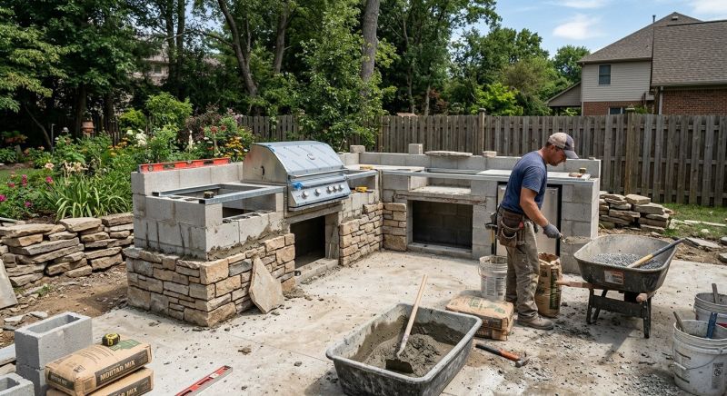 Outdoor Kitchen Construction in Alpharetta, GA